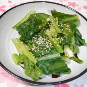 かつお菜のおひたし（小松菜やほうれん草でも！）